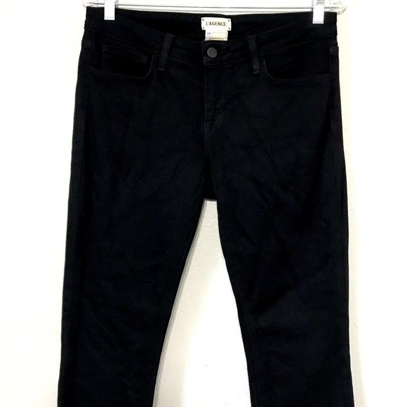 L'AGENCE Flare Low Rise Flare Jeans Noir size 29 - Picture 3 of 10